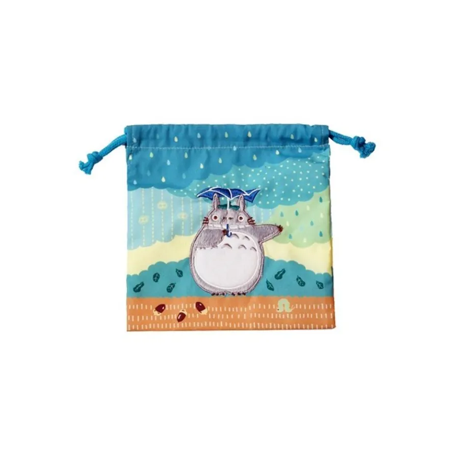 Maison Ghibli Satchel With Lanyard Totoro Under The Rain 20 X 19 Cm - My Neighbor T Best