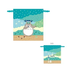 Maison Ghibli Satchel With Lanyard Totoro Under The Rain 20 X 19 Cm - My Neighbor T Best