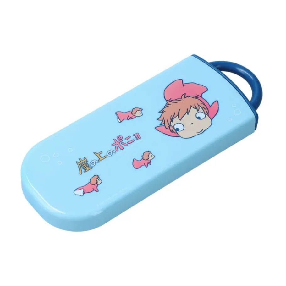 Maison Ghibli Set Chopsticks Spoon Fork Ponyo In The Ocean - Ponyo On The Cliff New