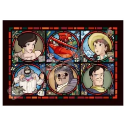 Maison Ghibli Stained Glass Puzzle 208P Characters Gallery - Porco Rosso Sale