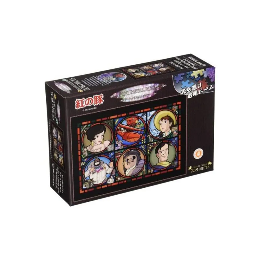 Maison Ghibli Stained Glass Puzzle 208P Characters Gallery - Porco Rosso Sale