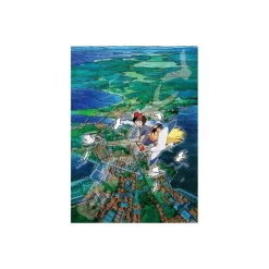 Maison Ghibli Stained Glass Puzzle 500P Koriko City'S Sky - Kiki'S Delivery Service Online