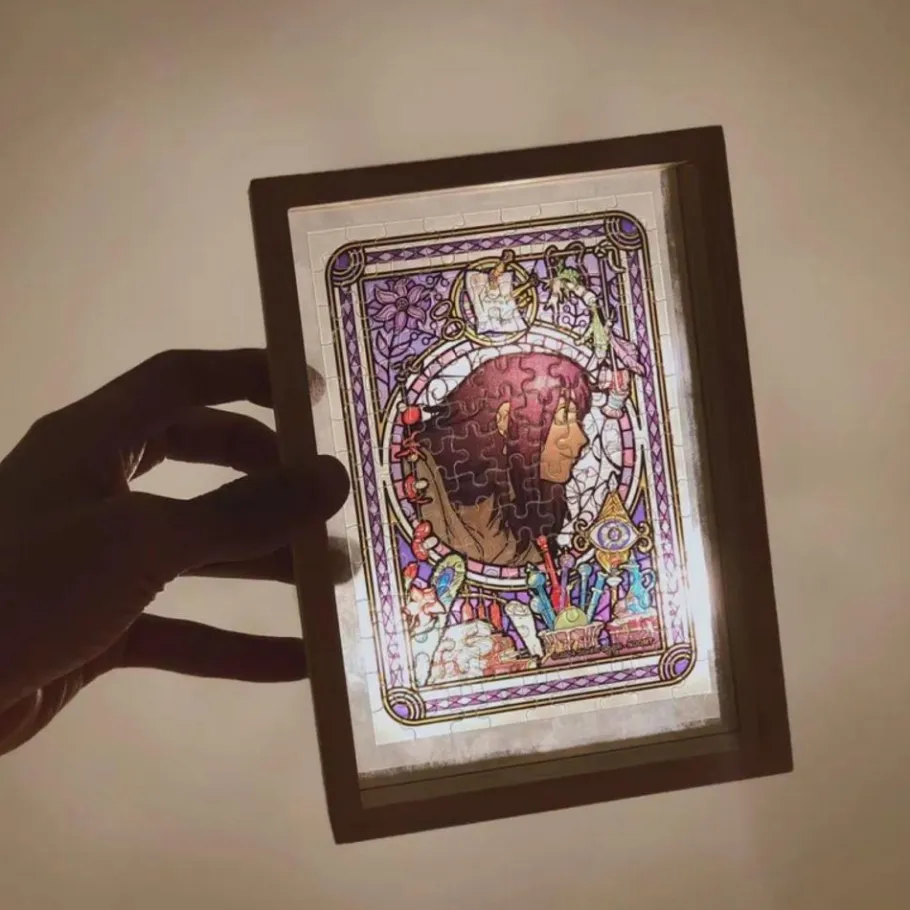 Maison Ghibli Stained Glass Puzzle 126P No Face - Spirited Away
