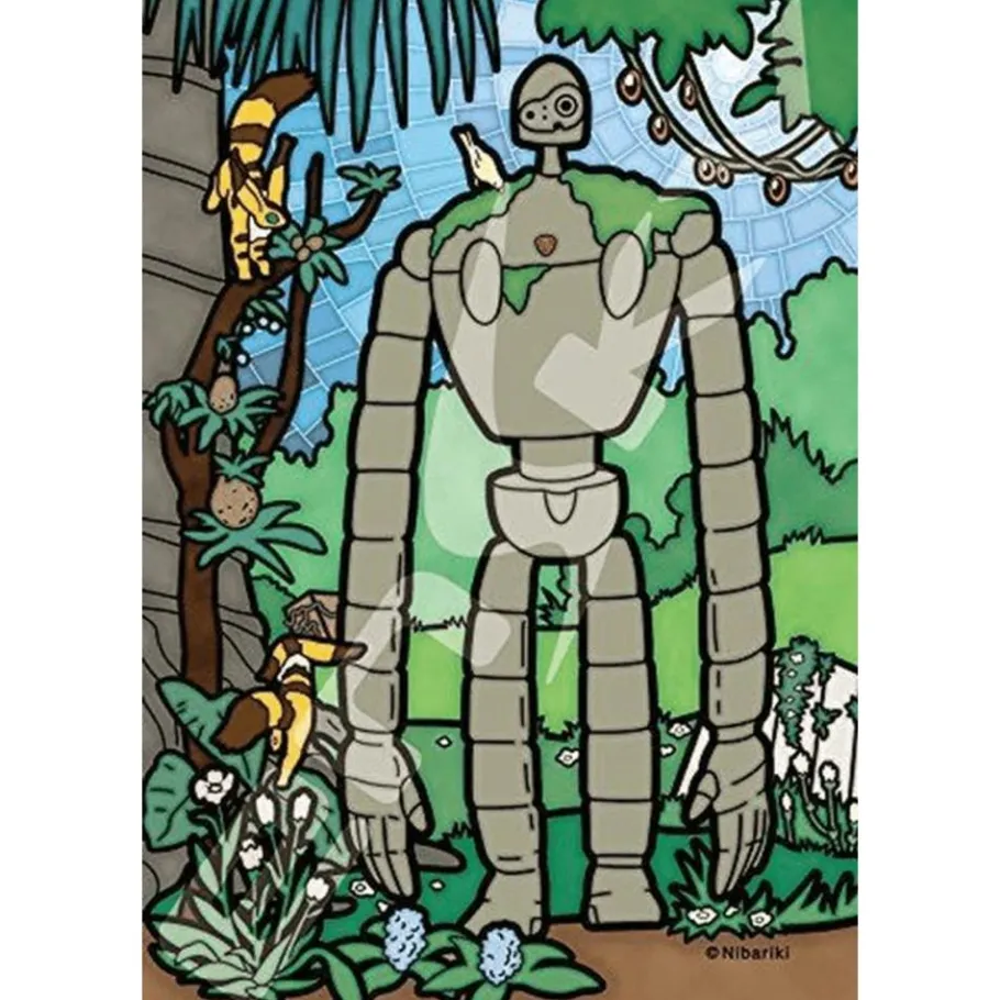 Maison Ghibli Stained Glass Puzzle 126P Robot Gardener - Castle In The Sky Clearance