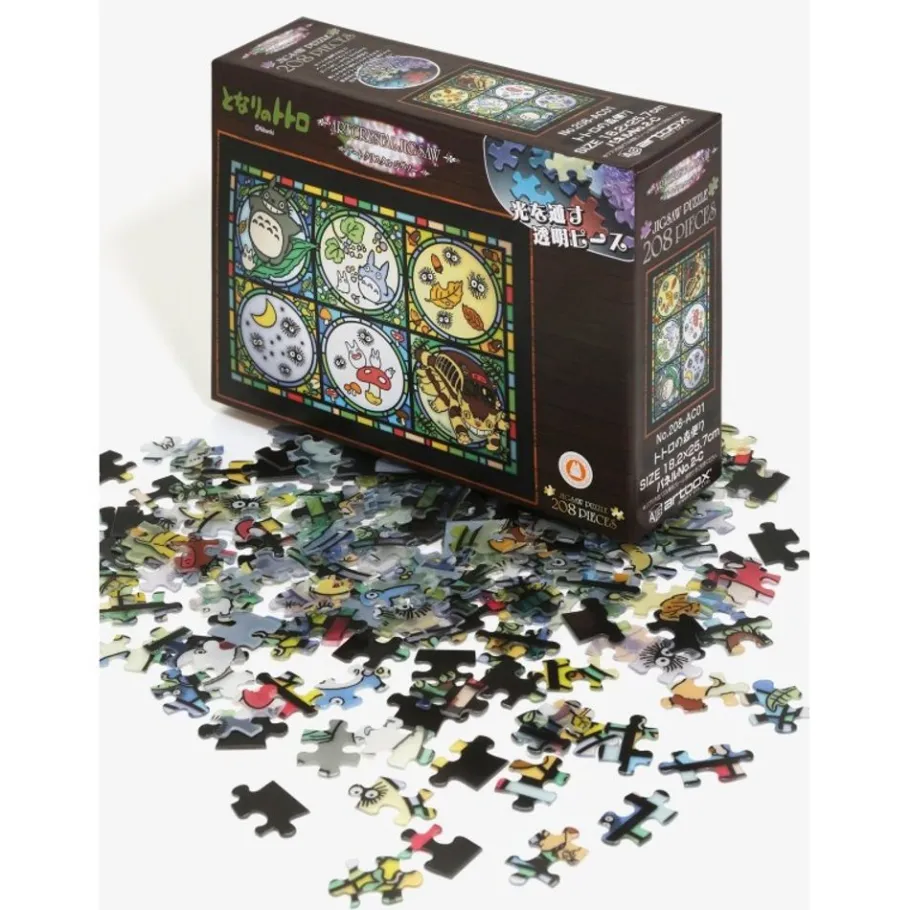 Maison Ghibli Stained Glass Puzzle 208P Totoro & His Friends - My Neighbor Totoro Outlet