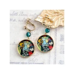 Maison Ghibli Stained Glass Series - Earrings Louise&Baron -Whisper Of The Heart Clearance