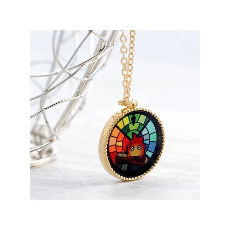 Maison Ghibli Stained Glass Series - Pendant Calcifer-Howl'S Moving Castle Online