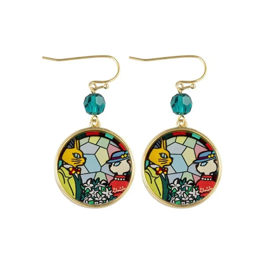 Maison Ghibli Stained Glass Series - Pierced Earrings - Whisper Of The Heart Outlet