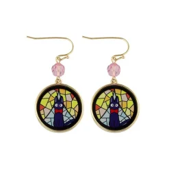Maison Ghibli Stained Glass Series - Pierced Earrings Kiki- Kiki'S Delivery Sale