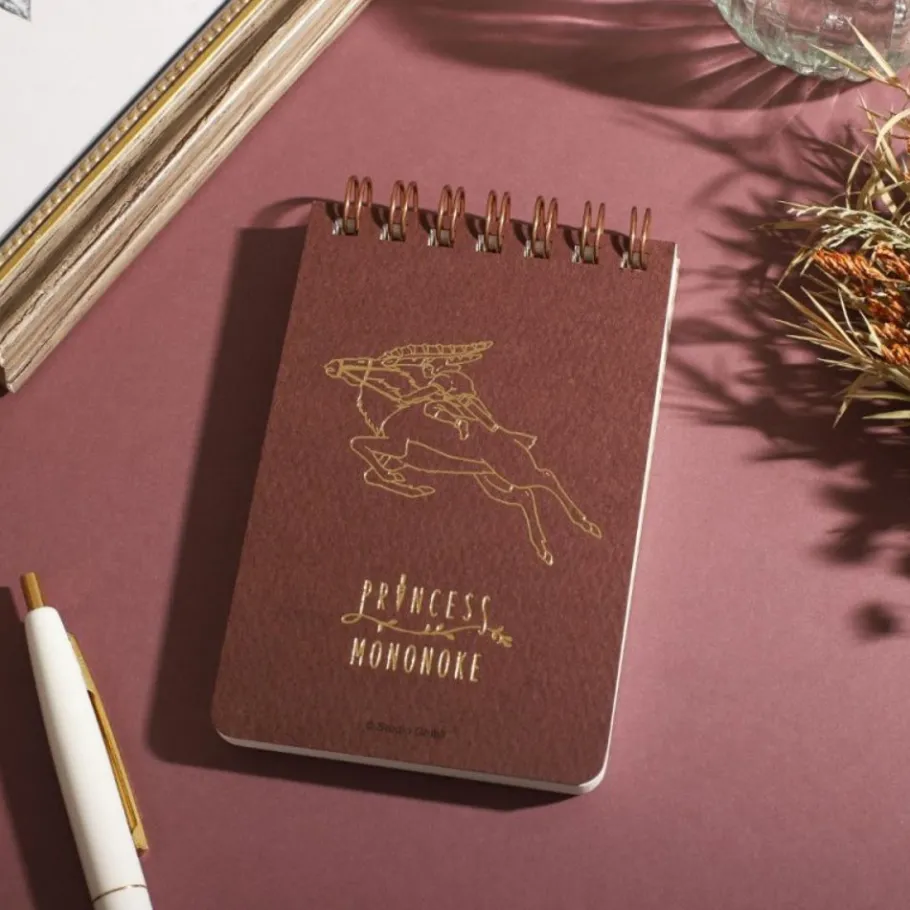 Maison Ghibli Stamped Ring Notebook 11,5 7,2Cm Ashitaka & Yakul - Princess Mononoke Discount