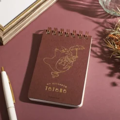 Maison Ghibli Stamped Ring Notebook 11,5 7,2Cm Flying Totoro - My Neighbor Totoro Discount