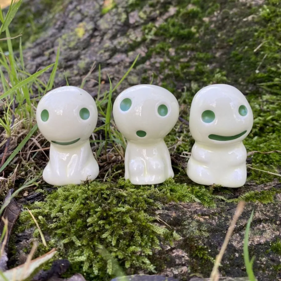 Maison Ghibli Statue Kodama A & 1 Blind Power Stone - Princess Mononoke Discount