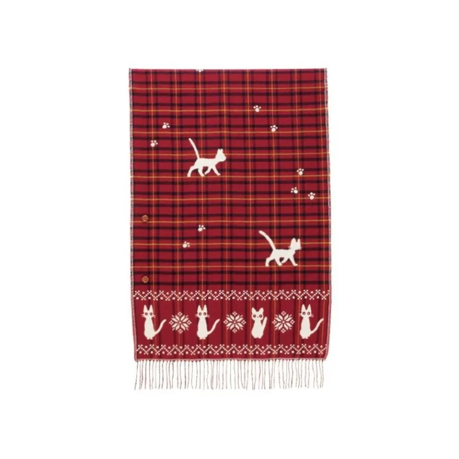 Maison Ghibli Stole With Button Jiji Check Pattern - Kiki'S Delivery Service New