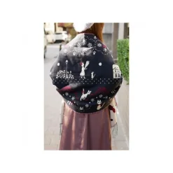 Maison Ghibli Stole With Button Kiki Snowing City - Kiki'S Delivery Service Best