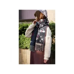 Maison Ghibli Stole With Button Kiki Snowing City - Kiki'S Delivery Service Best