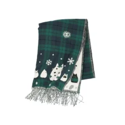 Maison Ghibli Stole With Button Totoro Check Pattern - My Neighbor Tororo Discount