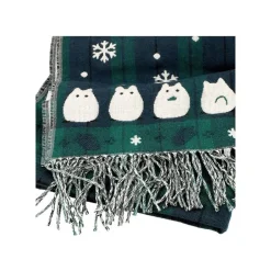 Maison Ghibli Stole With Button Totoro Check Pattern - My Neighbor Tororo Discount