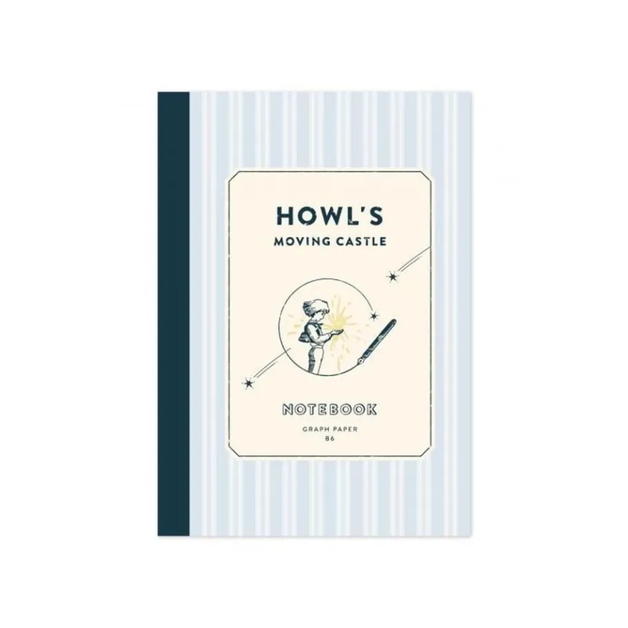 Maison Ghibli Stripes Notebook 12,8 X 18,2 Cm - Howl'S Moving Castle New