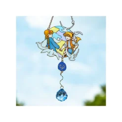 Maison Ghibli Sun Catcher Stained Glass Sheeta & Pazu - Castle In The Sky New