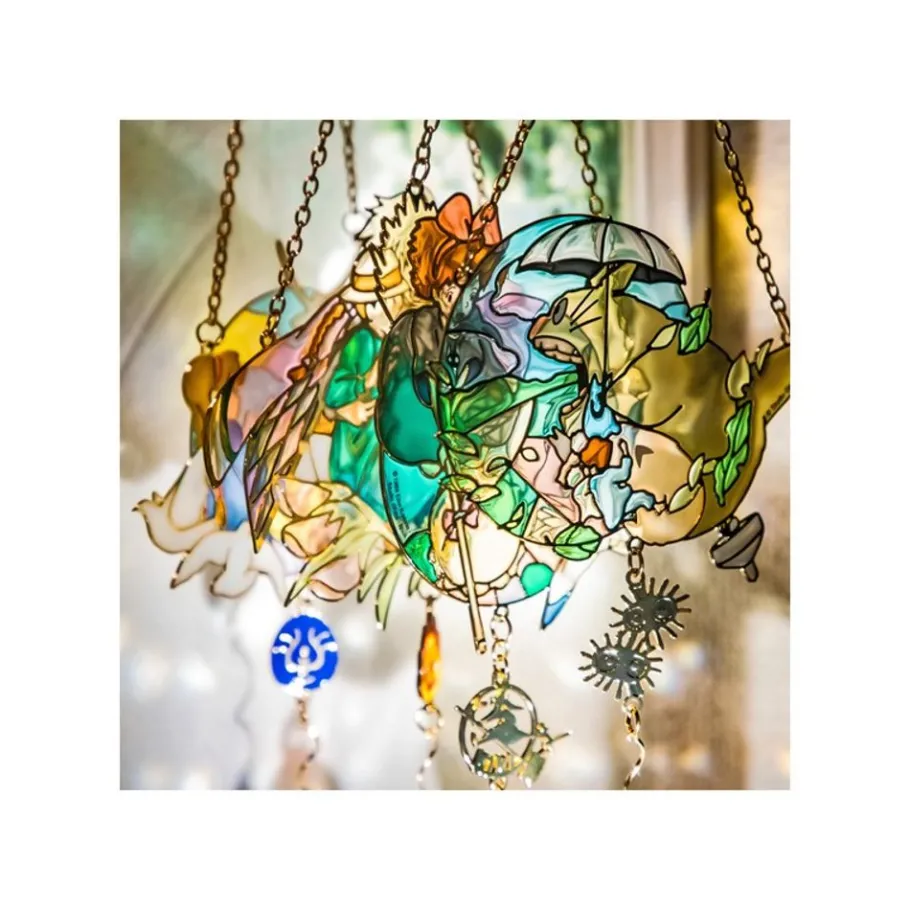 Maison Ghibli Sun Catcher Stained Glass Sheeta & Pazu - Castle In The Sky New