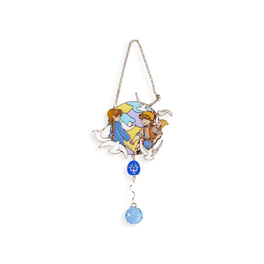 Maison Ghibli Sun Catcher Stained Glass Sheeta & Pazu - Castle In The Sky New