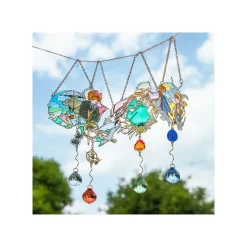 Maison Ghibli Sun Catcher Stained Glass Sheeta & Pazu - Castle In The Sky New