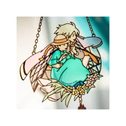 Maison Ghibli Sun Catcher Stained Glass Sophie & Hauru - Howl'S Moving Castle Hot
