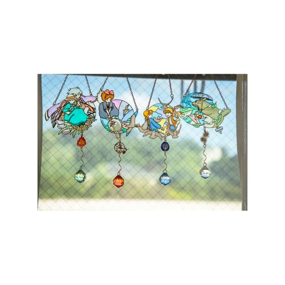 Maison Ghibli Sun Catcher Stained Glass Sophie & Hauru - Howl'S Moving Castle Hot
