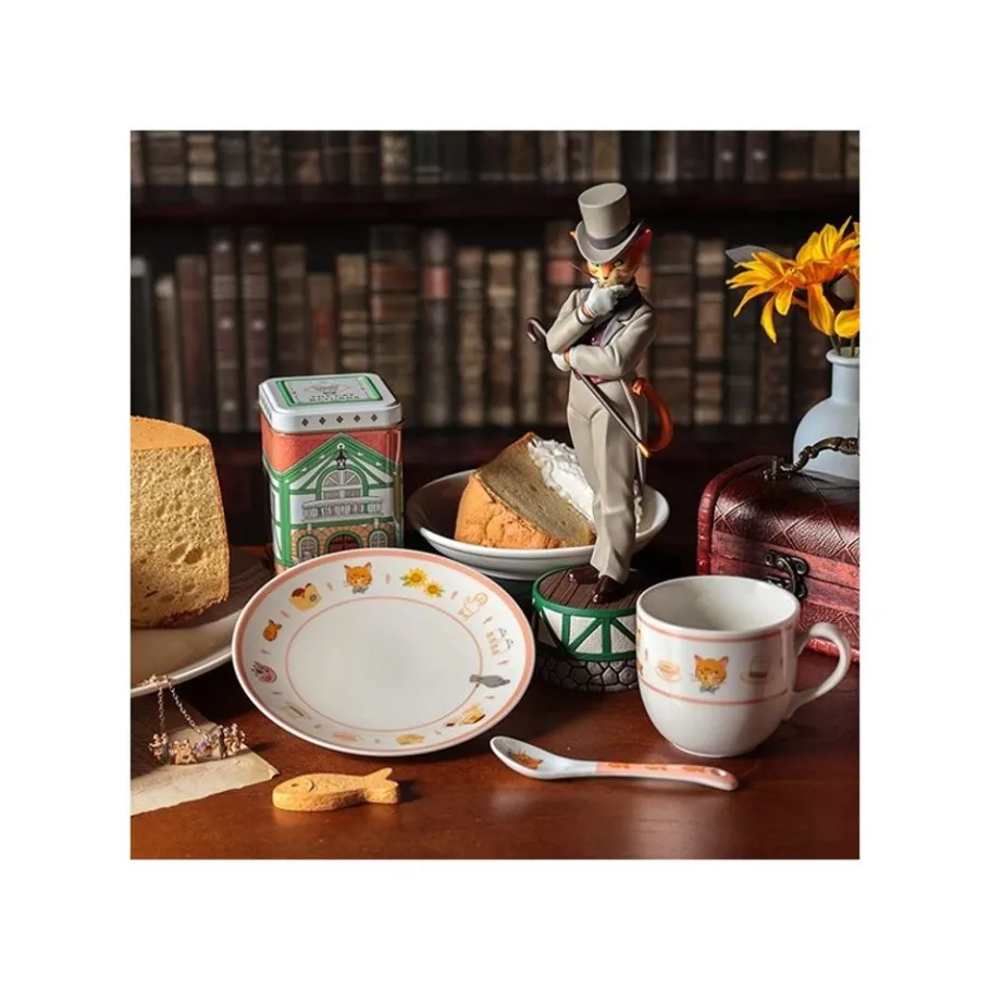 Maison Ghibli Tea Time & Cat Plate - The Cat Returns Discount