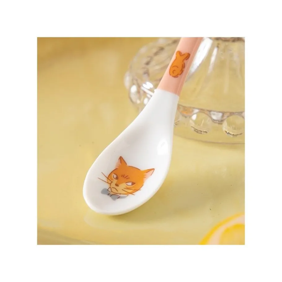 Maison Ghibli Tea Time & Cat Spoon - The Cat Returns Discount