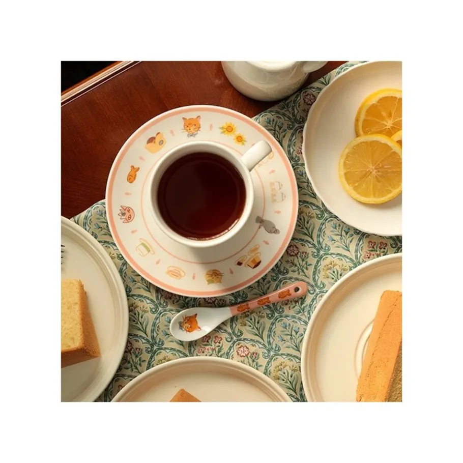 Maison Ghibli Tea Time & Cat Spoon - The Cat Returns Discount