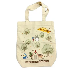 Maison Ghibli Tote Bag With Patch Totoro'S Forest - My Neighbor Totoro Hot