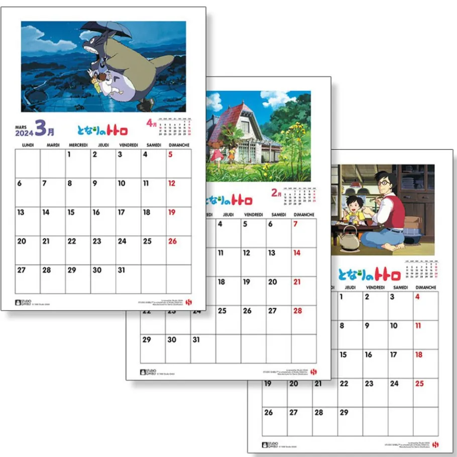 Maison Ghibli Totoro Calendar 2024 - Fr Clearance