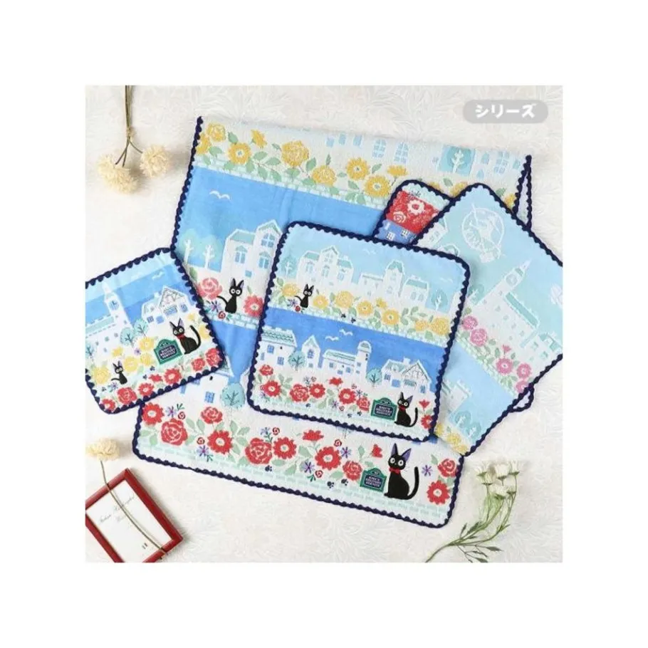 Maison Ghibli Towel Streets Of Paris 34X80 Cm - Kiki'S Delivery Service Online
