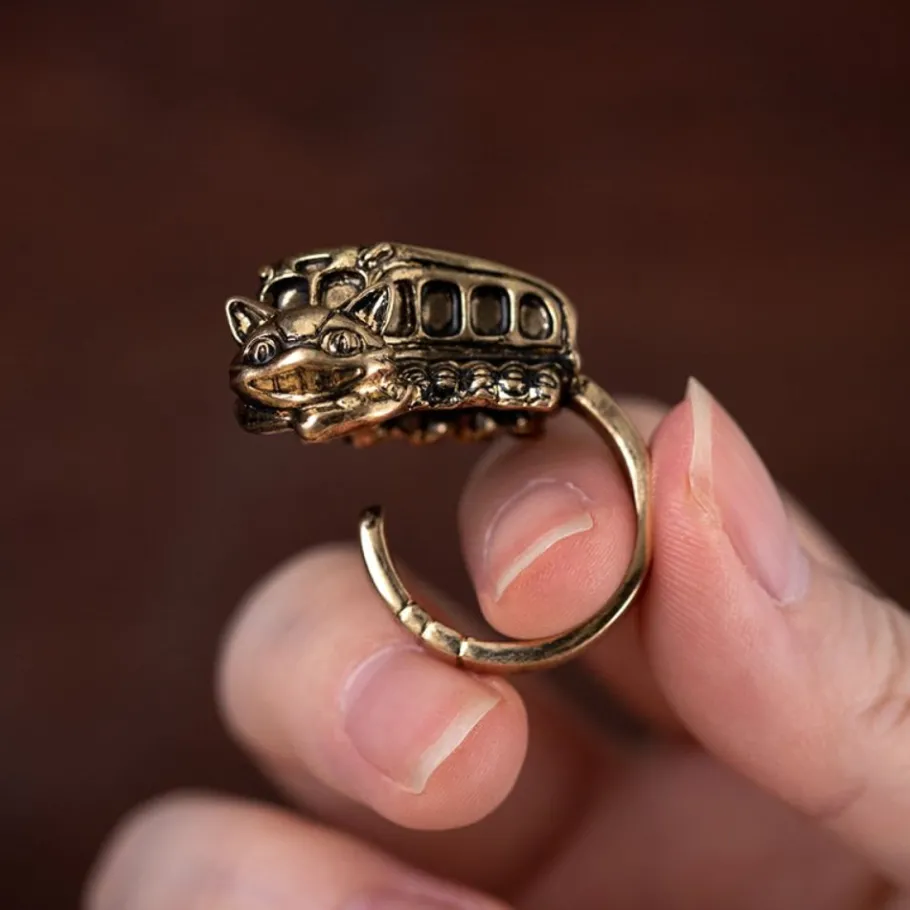 Maison Ghibli Vintage Ring Catbus - My Neighbor Totoro New