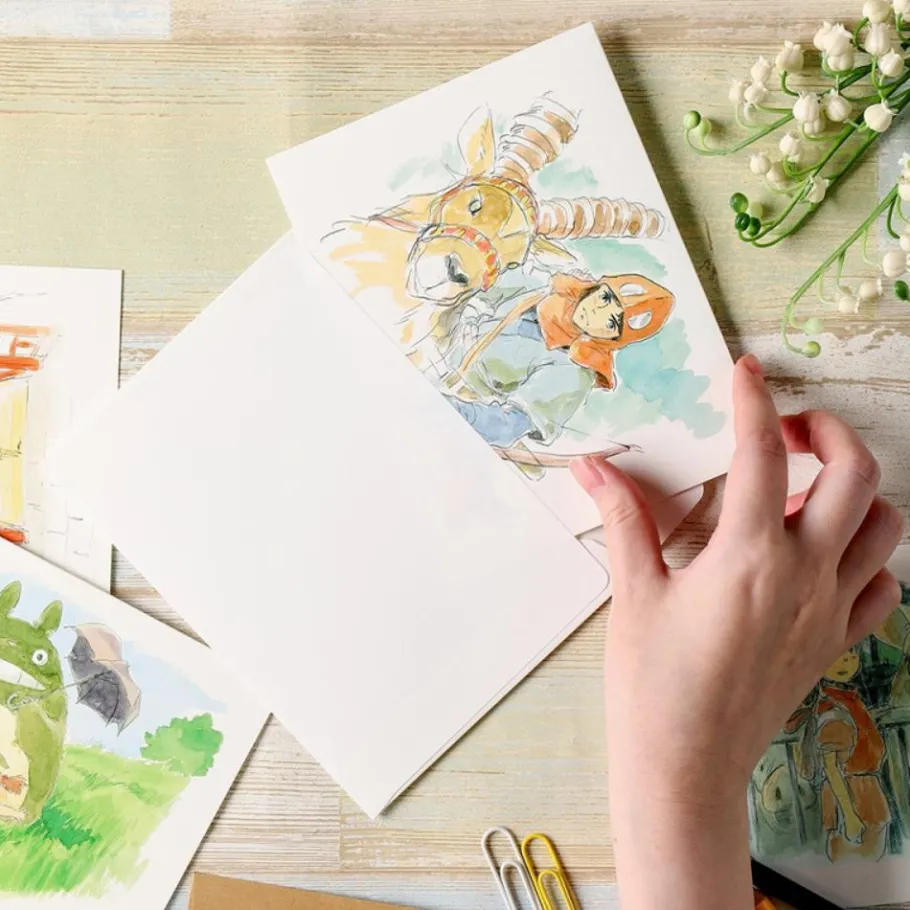 Maison Ghibli Watercolour Greeting Cards 24 X 15,8 Cm On The Line - Nausicaa New