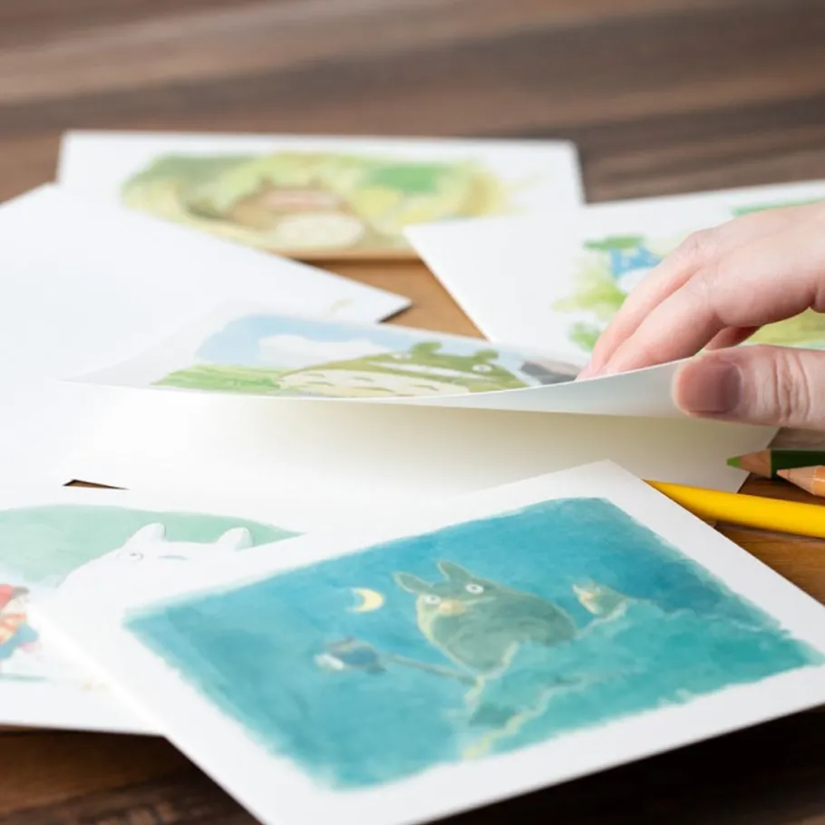 Maison Ghibli Watercolour Greeting Cards 24 X 15,8 Cm Ashitaka In The Forest - Prin Clearance