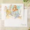 Maison Ghibli Watercolour Greeting Cards 24 X 15,8 Cm Ashitaka And Yakul - Princess Sale