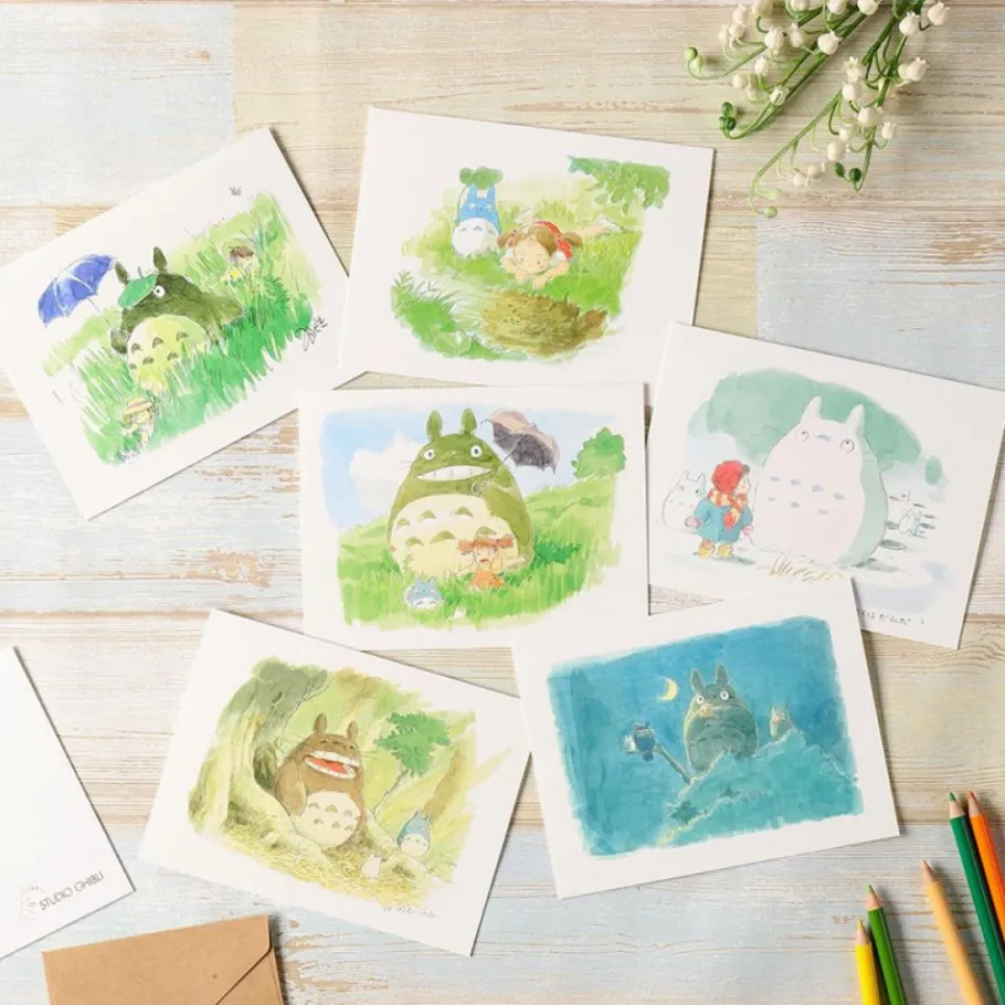 Maison Ghibli Watercolour Greeting Cards 24 X 15,8 Cm Rescue - Castle In The Sky Best