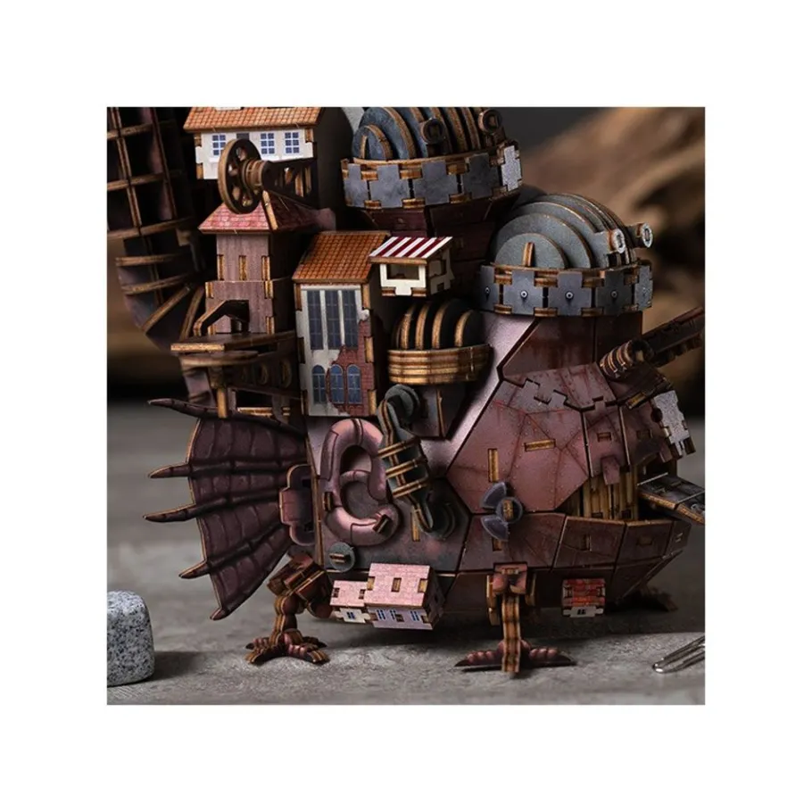 Maison Ghibli Wooden Model Kigumi Hauru'S Castle - Howl'S Moving Castle Hot