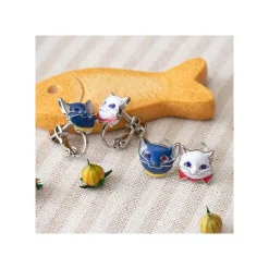Maison Ghibli Yuki & Moon Pierced Earrings - The Cat Returns